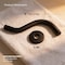 Supplygiant S Shaped Shower Arm, Flange 8 in Stainless Steel, 1/2 in Threaded Connector, Matte Black Finish 74-TB0TG-NC - alternate 8