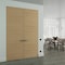 Sartodoors Hidden Double Doors, Planum 0010 Natural Veneer Concealed Metal Frame 64" x 96" (2* 32x96) Left-han PLANUM0010DMF-SHP-64x96-LH-I - alternate 1