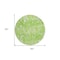 Homeroots 8' Lime Green And Ivory Round Striped Washable Indoor Outdoor Area Rug 596688 - alternate 6