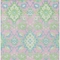 Homeroots 8' X 10' Pink Green And Blue Oriental Washable Indoor Outdoor Area Rug 597707 - alternate 9