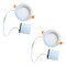 Bulbrite 6" Canless 2700K, 70w Equivalent, New Construction Integrated LED Recessed Light Kit Metal JBOX, 2PK 861678 - alternate 1