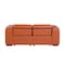 Homeroots 77in Orange and Brown Italian Leather Power Reclining Loveseat With Storage 720547 - alternate 10