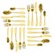 Megachef Gibbous 20 Piece Flatware Utensil Set, Stainless Steel Service for 4 in in Gold MCFW-GIBBOUS-GOLD - alternate 7