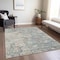 Homeroots 5' X 8' Green Blue And Gray Oriental Washable Indoor Outdoor Area Rug 587435 - alternate 9