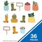 Carson Dellosa Grow Together Boots, Pots, and Garden Signs Cut-Outs, 36-Piece Set, 3PK 120643 - alternate 5