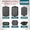 Bakken-Swiss 6-Piece Nonstick Gray Marble Bakeware Set, Carbon Steel, Silicone Handles, Oven and Freezer Safe BKBSGRYMAR6 - alternate 6