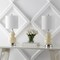 Jonathan Y Cora 22" Classic Vintage Glass LED Table Lamp with USB Charging Port, Cream, 2PK JYL1125A-SET2 - alternate 9
