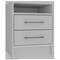 Homeroots 20" Wood Two Drawer Nightstand 438333 - alternate 1