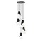 Z-Lite Aimie 5-Light Chandelier, 12 in W x 13 in H, Matte Black 828P6-5R-MB - alternate 1