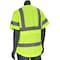 Pip ANSI Type R Class 3 Women's Contoured Vest with Solid Front/Mesh Back and Adjustable Waist 303-0313-LY/L - alternate 2