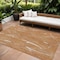 Homeroots 10' X 14' Copper Brown And Ivory Abstract Washable Indoor Outdoor Area Rug 601091 - alternate 1