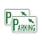 Signmission Parking with Arrow Pointing to Top Left, 18'' X 24'' 2 Signs, Heavy Gauge Aluminum, 2PK A-1824-2PACK-23345 - alternate 1
