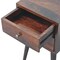 Homeroots 22" Brown Solid Wood Square Two Drawer Nightstand 651787 - alternate 9
