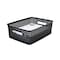Thinkspace Plastic Weave Bin, Medium, Black 36003 - alternate 3