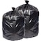 Pitt Plastics Eco Strong Can Liners, 60 gal, 1.35 mil, 38in x 58in, Black, Perforated Roll, 100PK EC385812K - alternate 1