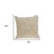 Homeroots 18" Beige Throw Pillow With Shag 529192 - alternate 6