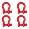 Mytee Products 4 Pk 2in Anchor Shackle Forged Carbon Steel w/ Alloy Screw Pin WLL # 35 Tons, 4PK SHACKLE-ANCHOR-SP-2x4 - alternate 1