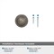 Amerock Inspirations 1-5/16 in 33 mm Diameter Weathered Nickel Cabinet Knob BP1586WN - alternate 2