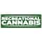 Signmission Recreational Cannabis, 24 Inch, Banner B-72-30418 - alternate 1