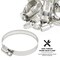 Everflow Stainless Steel Worm Drive Hose Clamps 3/4'' - 2-3/4'' Adjustable SAE 36, 10PK 6736SSHCA - alternate 9