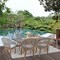 International Concepts Outdoor 7 Piece Teak Patio Furniture Set with a Table and 6 Chairs KODT-38037BG-300-3 - alternate 5