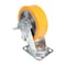 Vestil Polyurethane Swivel With Brake Caster 6 In. Diameter x 2 In. Width 1212 lb Orange/Silver CST-VE-6X2PUA-SWB - alternate 9