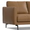 Homeroots 60" Brown Leather Sofa With Black Legs 640971 - alternate 8