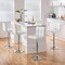Simple Deluxe Bar Stools Set of 2, Armless Hydraulic Kitchen Height Counter Bar Stools, PU Leather Adjustable Swi 3A88CHAIR8100WHT02 - alternate 8