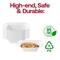Smarty Had A Party 5 oz. Solid White Rounded Square Disposable Plastic Dessert Bowls (120 Bowls), 120PK 4835WH-CASE - alternate 10