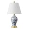 Jonathan Y Grace 24" French Country Cottage Ceramic/Iron Floral Urn LED Table Lamp, Blue/White JYL3009B - alternate 13
