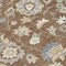 Homeroots 9' X 12' Chocolate Beige And Blue Floral Washable Indoor Outdoor Area Rug 597810 - alternate 9