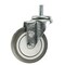 Service Caster 4 Inch SS Thermoplastic Rubber Wheel Swivel 12mm Threaded Stem Caster SCC SCC-SSTS20S414-TPRB-M1215 - alternate 1