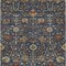 Homeroots 3' X 5' Navy Blue Brown And Red Floral Washable Indoor Outdoor Area Rug 603425 - alternate 9