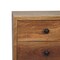 Homeroots 22" Brown Solid Wood Two Drawer Nightstand 701743 - alternate 8