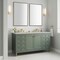 James Martin Vanities Chicago 60" Dbl Vanity, Smokey Celadon, w/ 3 CM Siberian Silestone Top w/FreePower Wireless Charger 503-V60D-SC-FSFR - alternate 7