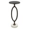 Homeroots 25" Bronze And White Aluminum Round Pedestal End Table 572179 - alternate 9