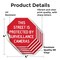 Signmission This Street Is Protected by Surveil, 4 inch X 4 inch, Vinyl Decal, 5PK OC-D-5PACK-4-331 - alternate 4