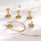 Gatco Clarion 18 in Towel Bar, Crystal-Clear Acrylic/Brushed Brass 5731 - alternate 5