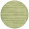 Homeroots 8' Sage And Ivory Round Striped Washable Indoor Outdoor Area Rug 631511 - alternate 6