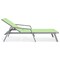 Leisuremod Marlin Patio Chaise Lounge Chair with Armrests in Grey Aluminum Frame, Green MLAGR-77G - alternate 9