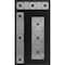 Vdomdoors Aluminum Door Iron 1655 Black Entry Steel Metal Classic Painted 48 x 94 (36+12 x 80+14)-Right Inswi IRON1655EXD-BLK-W36+12xH80+14-RH-I - alternate 5