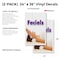 Signmission Facials, Vinyl Decals Only 24 Inch x 36 Inch, Vinyl Decal, 2PK DSB-2436-2PACK-Facials - alternate 2