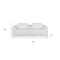 Homeroots 86in White and Black Italian Leather Power Reclining Loveseat With Storage 720531 - alternate 10