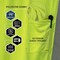 Ergodyne Hi-Vis Shirt, XL, Lime, Short Sleeve 22315 - alternate 10
