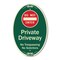Signmission Do Not Enter Private Driveway No Trespassing , 12 In X 18 In Architectural, Heavy Gauge Aluminum A-OV-G-1218-9980 - alternate 1