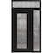 Vdomdoors Aluminum Door Iron 1688 Black Entry Steel Metal Classic Painted 50 x 94 (36+14 x 80+14)-Left Inswin IRON1688EXD-BLK-W36+14xH80+14-LH-I - alternate 1