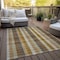 Homeroots 10' X 14' Wheat Ivory And Brown Plaid Washable Indoor Outdoor Area Rug 614028 - alternate 9