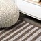 Jonathan Y Sukie Modern Offset Stripe Brown/Beige 2 ft. x 8 ft. Indoor/Outdoor Runner Rug SMB133B-28 - alternate 8