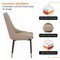 Leisuremod Allure Tufted PU Leather Side Dining Chair, Gold Accent Base AC52TP - alternate 10