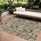 Homeroots 9' X 12' Black Gold And Ivory Abstract Washable Indoor Outdoor Area Rug 602549 - alternate 1